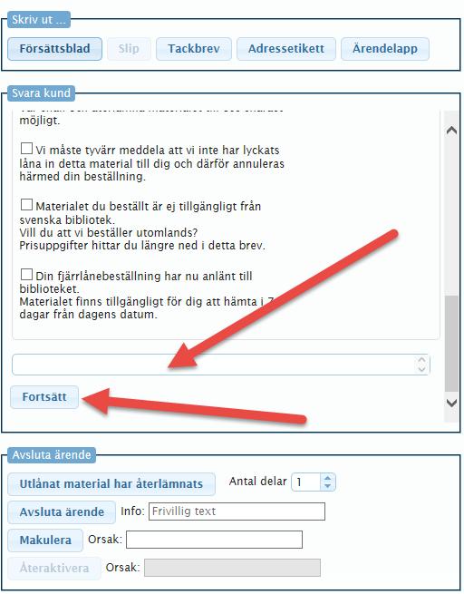 Anmärkning till låntagaren kan skrivas in om man
