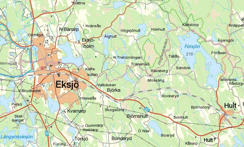 1. Inledning Vattenförsörjningen för Eksjö är baserad på ytvatten från Norra och Södra Vixensjöarna, som genom konstgjord infiltration förstärker den naturliga grundvattenbildningen vid Ränneslätt,