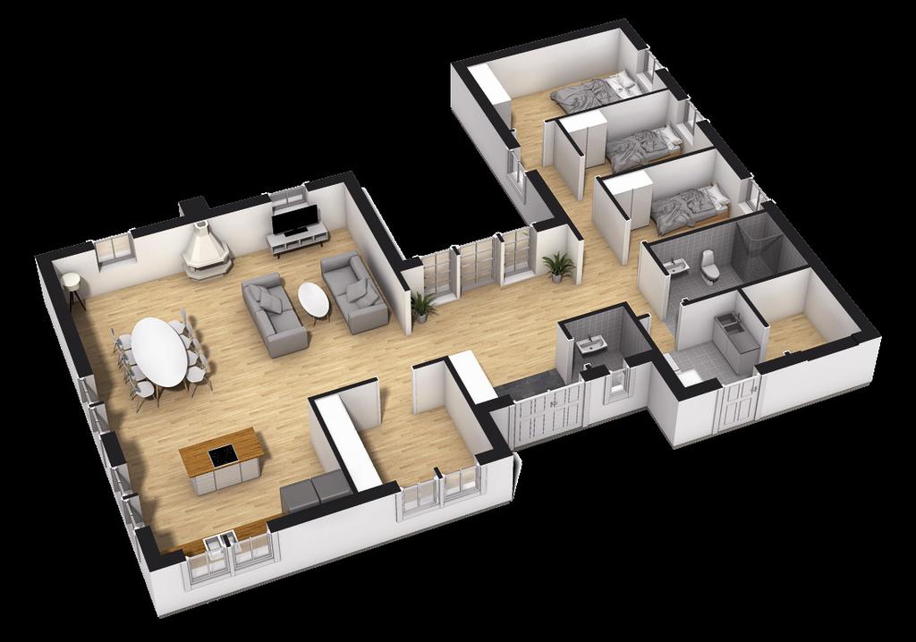 RÖNNÅS 1 Plan, 5 R.o.k. Boyta 163 m 2.