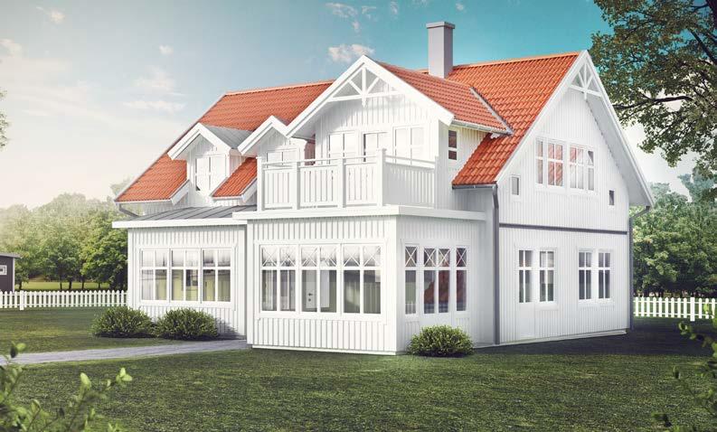 ASPERÖ 1 1/2 Plan, 5 R.o.k. Boyta 190 m2, Förhöjt väggliv.