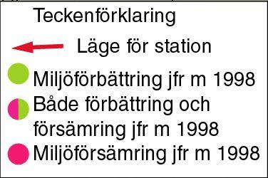 Positioner för samtliga lokaler i region 4 varifrån slumpmässiga eller valda urval flyginventerats med avseende på täckningsgrad av fintrådiga alger 1998-24.