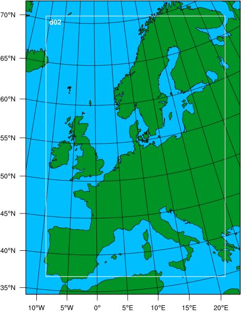 STEG 1 Beräkna kommande väder med WRF * Hämta alla topologiska och geografiska data för världen (ca 50Gb) * Ladda hem väldens väder i 0.