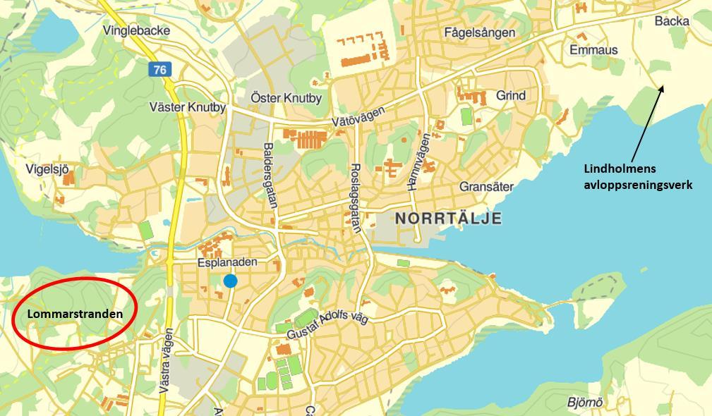 4 (18) 1 Orientering I nuläget råder det kapacitetsbrist i spillvattenledningsnätet vid den kommande exploateringen av området Lommarstranden i Norrtälje kommun.