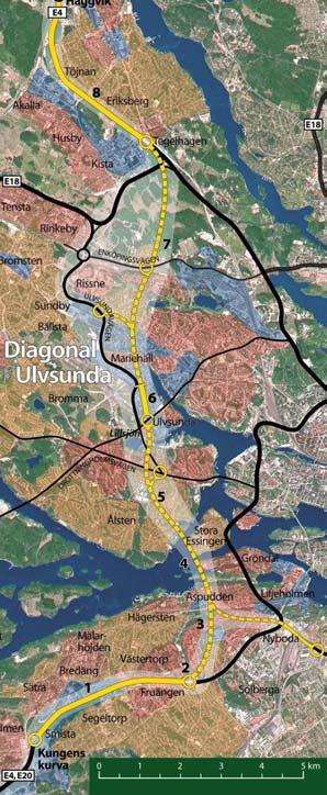 ALTERNATIV 3.3 Diagonal Ulvsunda Korridorens omfattning För beskrivning av korridorens bredd och motiv för vald omfattning hänvisas till vägutredningen. Systemlösningar 1.