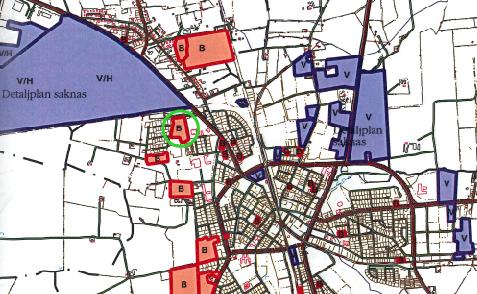 utpekat som utbyggnadsområde för bostäder. Detaljplanen strider således inte mot översiktsplanens intentioner.