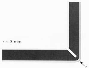 bild 545/9) V-notfräs HW D 118 mm, vinkel 135 För bockningar upp till 135 (se bild 545/11) Sätt i