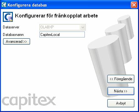När installationen av MSDE är klar, kommer du att få upp