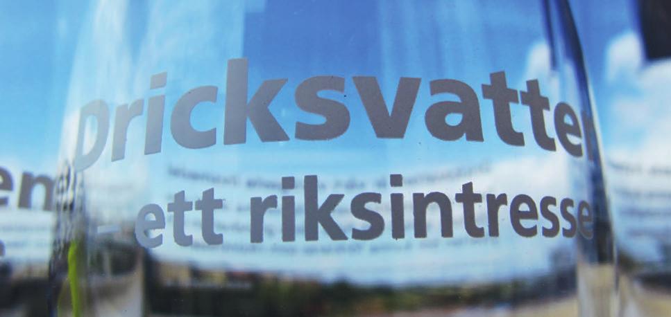 12 SYDVATTEN AB ÅRSREDOVISNING 2011 Fortsatt skydd av råvattnet Vår viktigaste uppgift Dricksvattenförsörjningen är en av de stora framtidsfrågor som får allt mer uppmärksamhet i både nationell och
