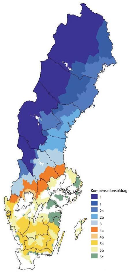 Detta är de regionala stöden VAR KAN JAG FÅ KOMPENSATIONSBIDRAG OCH NATIONELLT STÖD? Regionala stöd lämnas i södra och mellersta Sveriges skogs- och mellanbygder i form av kompensationsbidrag.