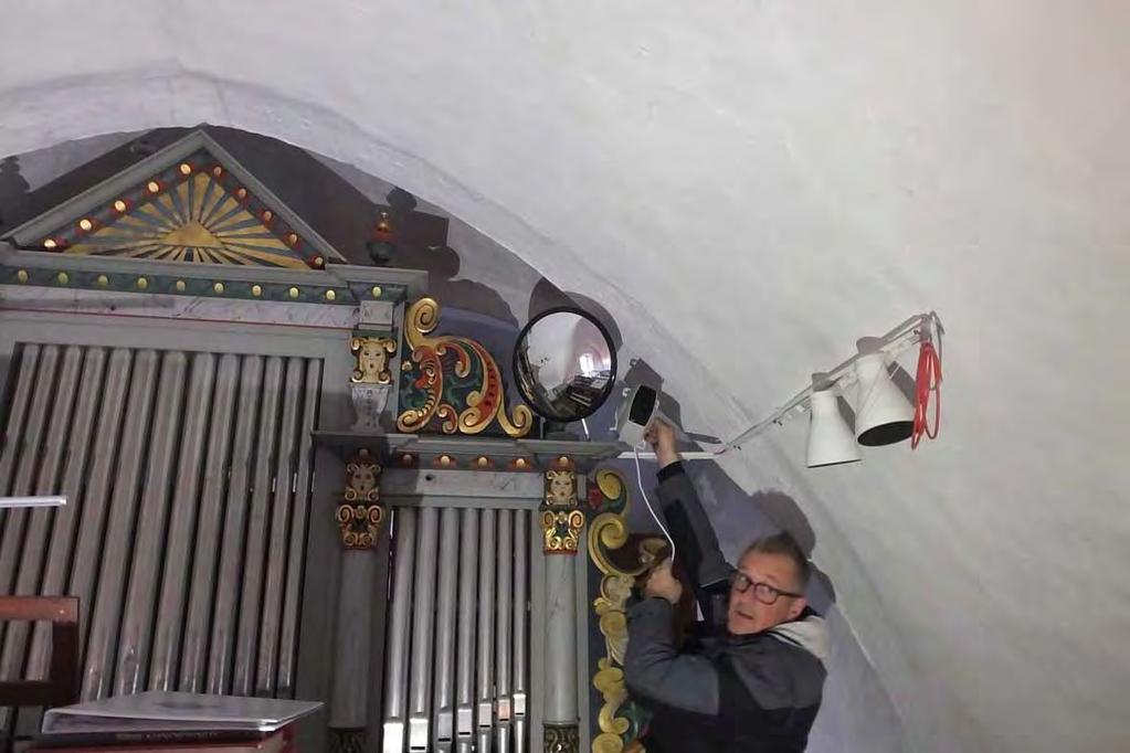 Farhults kyrka, installation av brandlarm till kyrkans kulturhistoriska värden och minsta möjliga förändring.