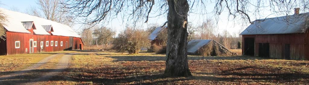 Hultet, idag en ålderdomlig gård med olika uthus och