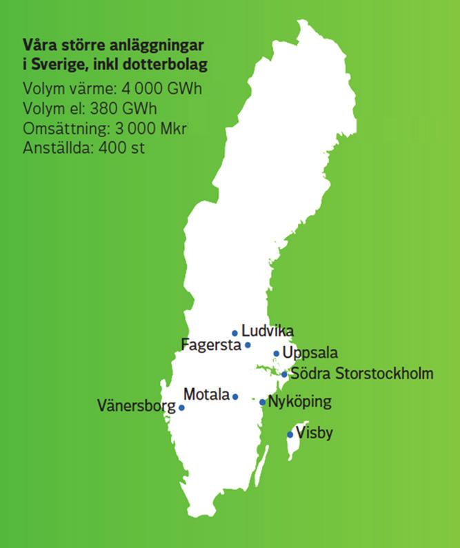 Värme Uppsala är en affärsenhet i Vattenfall AB.