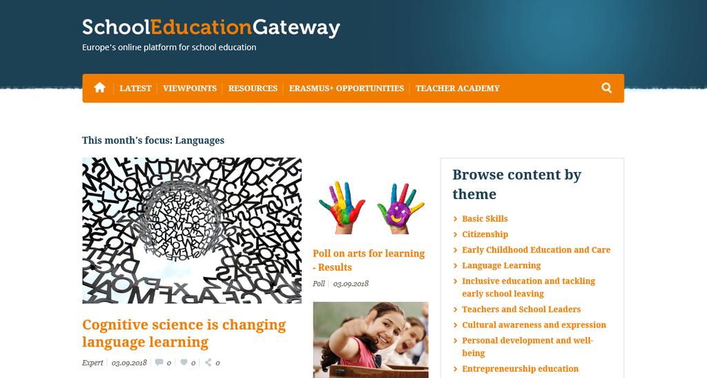 School Education Gateway (SEG) Europeisk plattform, webbaserad, öppen för