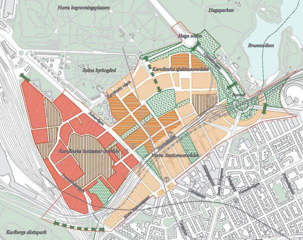 sjukhus ger möjlighet att samordna förnyelsen på Solnasidan med stadsutvecklingen av Norra Stationsområdet, liksom med utbyggnaden av Citybanan och en ny tunnelbanegren från Odenplan.