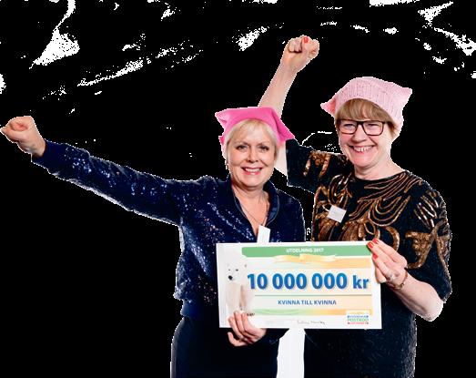 Foto: Svenska Postkodlotteriet Köp vår snygga väska i webshoppen! kvinnatillkvinna.