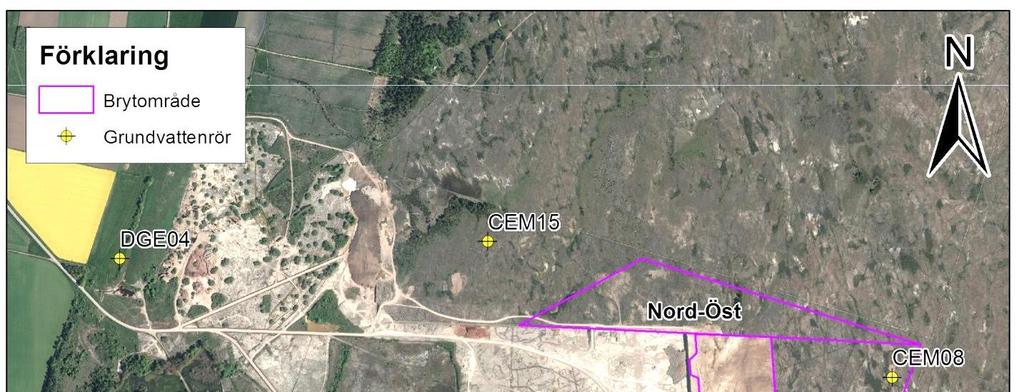 UPPDRAGSNAMN Bergtäkt Degerhamn: Ansökan om utvidgat täkttillstånd FÖRFATTARE Emil Friberg UPPDRAGSNUMMER DATUM 10229709 2016-09-26 Grundvattenobservationer kring täkten har därför använts för att