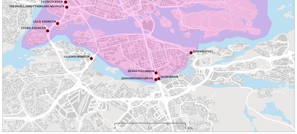 Högsta nivån för innerstadszonen är 35 kr och på Essingeleden 30 kr.