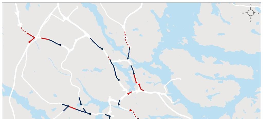 Trängselsituation år 2030 med Östlig förbindelse Analyserna visar att även om Östlig förbindelse byggs blir trängseln i de centrala delarna av Stockholm år 2030 mer utbredd än dagens situation.