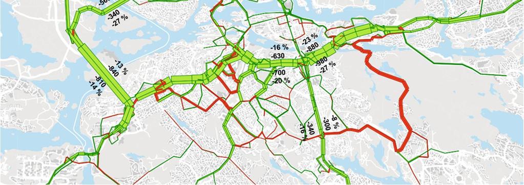 med avseende på trängsel, miljö, intäkter och samhällsekonomi. Metoderna för att analysera effekterna beskrivs i avsnitt 2.1.