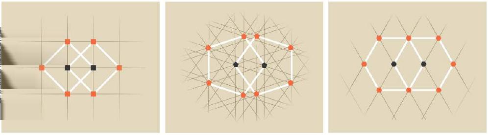 Om en atom har 5-faldig symmetri, och man tillämpar 5-faldig symmetri på en av dess grannar, överlappar inte grannarnas grannar symmetrin bryts.