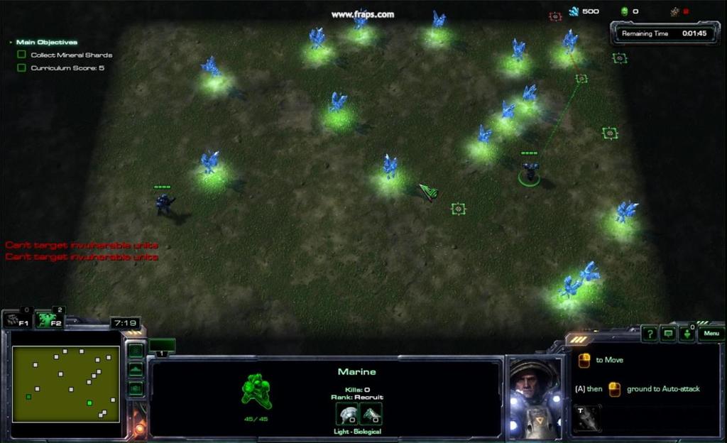 enheten förflyttas beror på enhetens hastighet och tiden sedan förra tidssteget. Tidsstegens längd beror på hur snabb dator Starcraft 2 körs på.
