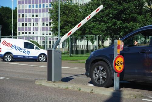FAAC S PRODUKTSORTIMENT Vägbommar Ett 10-tal olika automatiska vägbommar finns i sortimentet