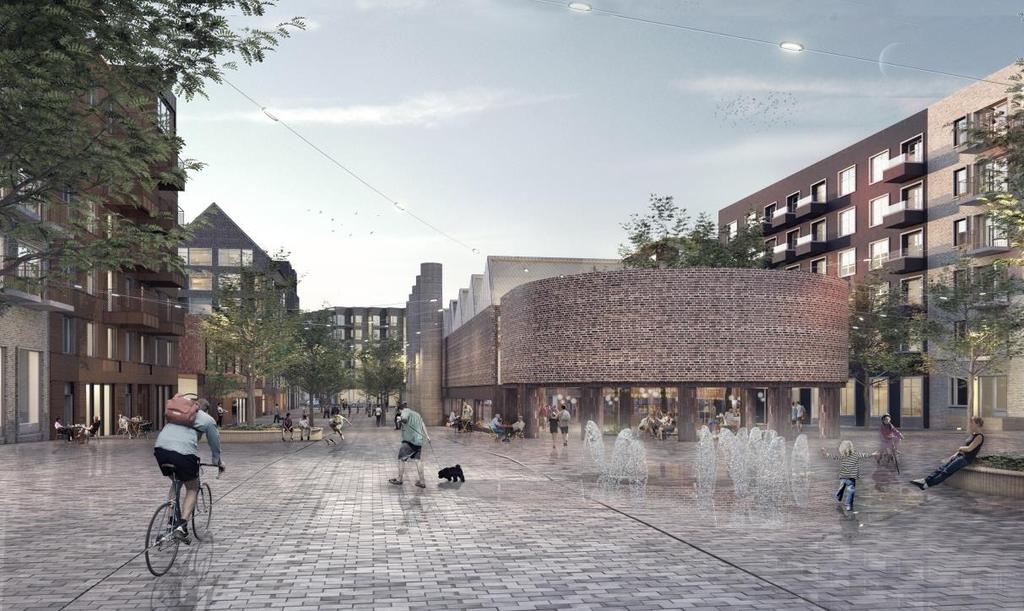 4 (11) kommer växa fram ur ett gammalt industriområde vilket ska upplevas när man rör sig runt i området. En ny årsring tillkommer där grönska får vara en del av den urbana miljön.