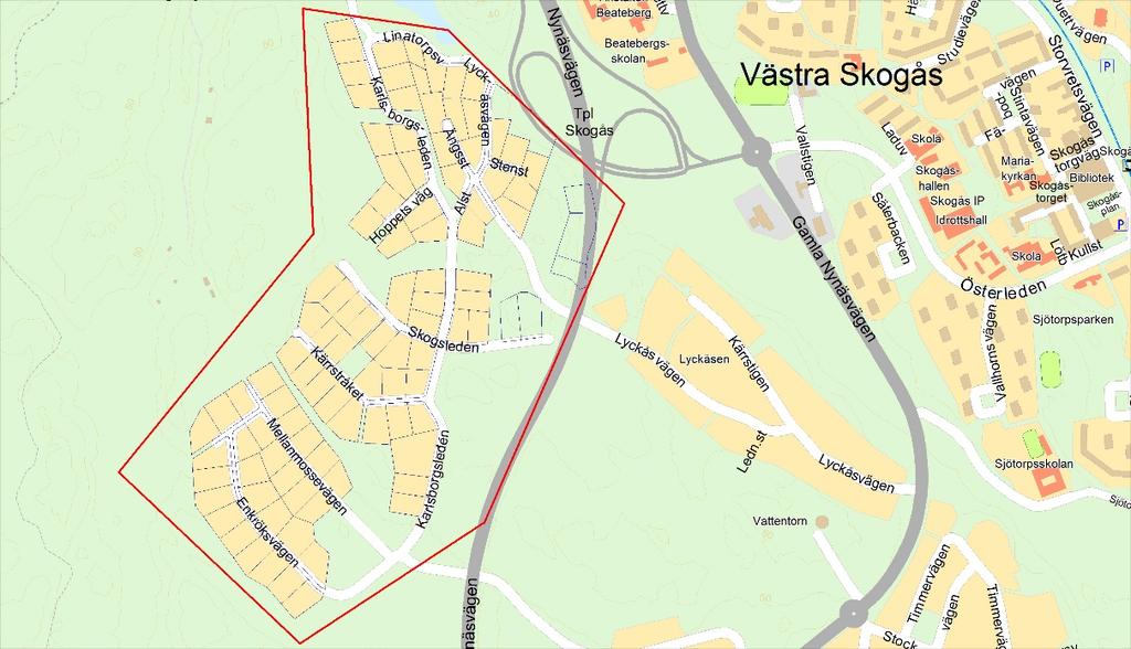 9. NV Länna Figur 2.9:Detaljkarta över NV Länna Recipient Magelungen.
