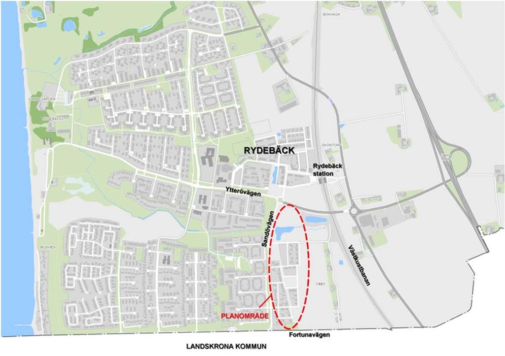 Ändring av detaljplan (akt 1283K-16036) för del av fastigheten KATSLÖSA 14:3, RYDEBÄCK Helsingborgs stad