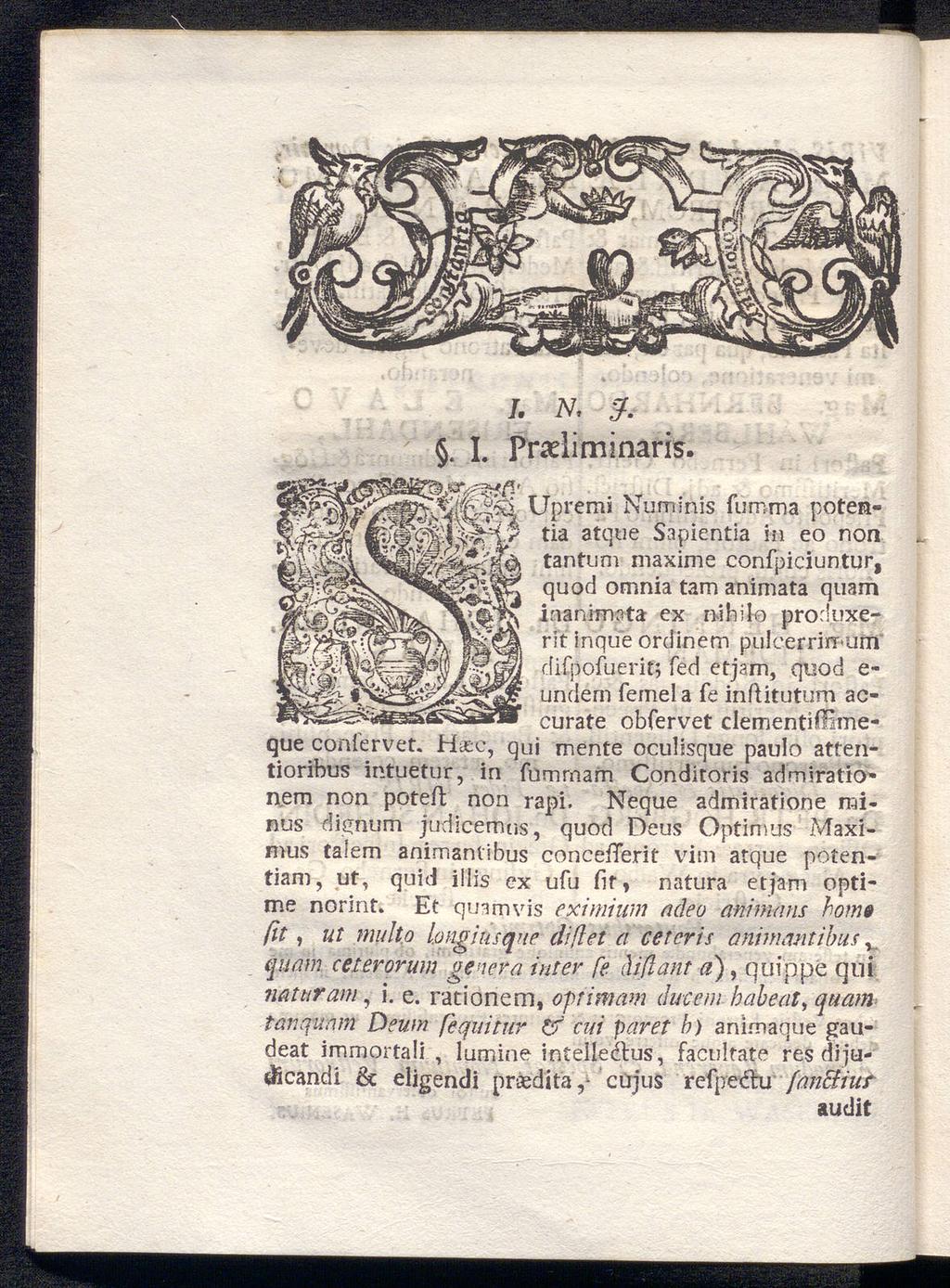 I. Ν, 3.. I. Praeliminaris.