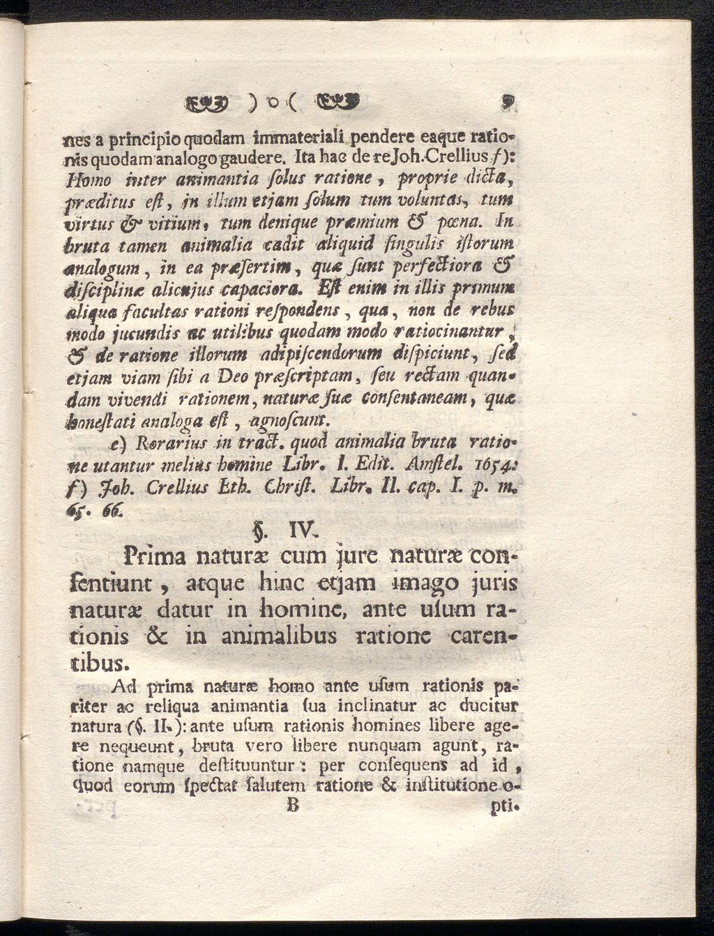 ) ο < CS2» tres a prmcipio quodam immateriali pendcre eaque ratio» nisquodamanalogogaudere. Itahae de rejoh.