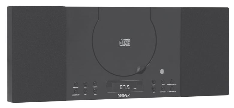 CD-SPELARE MED PLL-RADIO MED FM-ALARMKLOCKA OCH BLUETOOTH MODELL MC-5010BT LÄS, FÖRSTÅ OCH