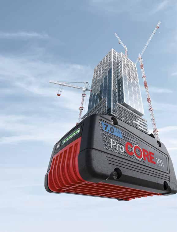 NYHETER MER PRESTANDA FÖR PROFFS Bosch högprestanda-batteri ProCore 18V 7.