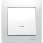 WC Belysning och el Tryckknappsdimmer till LED-belysning (4-100W) Simon 54 Premium vit Beakta att såväl belysningsarmatur som