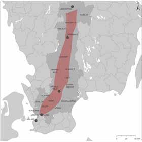 5 Geografisk avgränsning För geografisk avgränsning hänvisas läsaren till Åtgärdsvalsstudie Höghastighetsjärnväg Jönköping Malmö (2017-02-15).