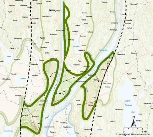 4.2 Skogs- och myrlandskap inom sjörikt flackt landskap Karaktärsområdet skogs- och myrlandskap inom sjörikt flackt landskap, båda