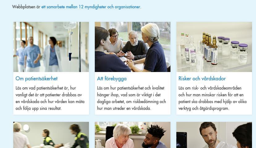 Samlat stöd i patientsäkerhet