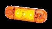 BAKLJUS LED LED, 10-30V DC, 3 funktioner, IP67, E-märkt enligt ECE R6, R7, EMC ECE R10, ØxD: 122/155x43, 2mm.