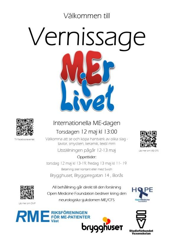 MEr i Livet - Vernissage 12 maj - 12-13 maj anordnades en utställning i Borås.