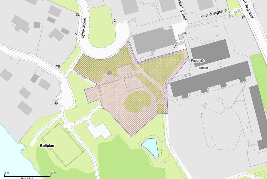 Sida 3 (20) Figur 1 Streckad yta markerar parken Måsen i Fagersjö Medborgarbudget för parken Måsen Vid nämndsammanträdet i oktober 2016 uppdrog nämnden åt förvaltningen att förslagen till upprustning
