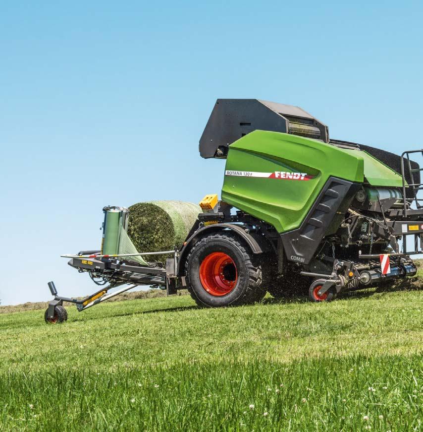 Modulär konstruktion: Balpress-/inplastarkombinationer från Fendt.
