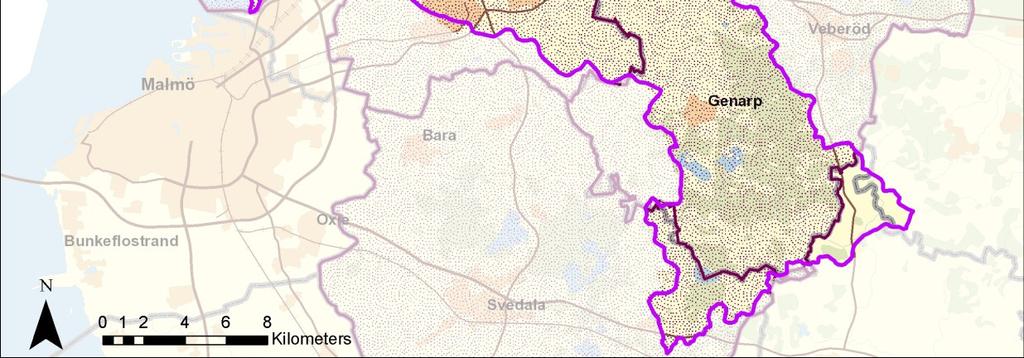 Kustflikar 316 km2 Ca 15 km2 VSPU är en GIS databas -enkelt att dela