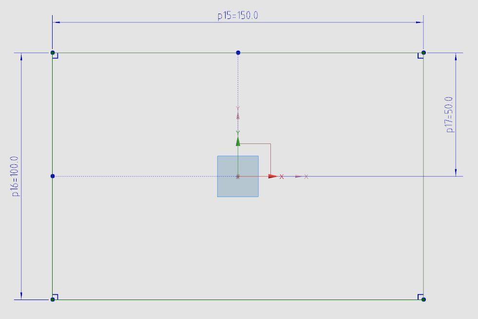 3.5.1 Allmänt tillvägagångsätt för skapande av 3D-modell i Siemens NX 37 Normalt görs 3D-design i NX genom att man ritar upp den form man önskat i ett 2D-plan t.ex. i form av en sketch (se figur 14).