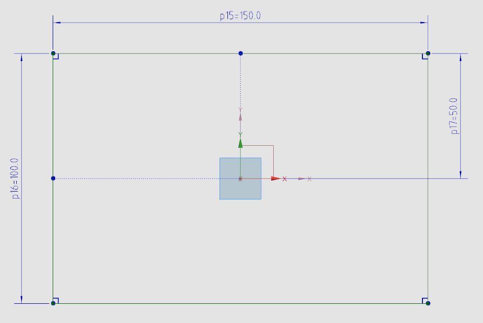 3.5.1 Allmänt tillvägagångsätt för skapande av 3D-modell i Siemens NX 37 Normalt görs 3D-design i NX genom att man ritar upp den form man önskat i ett 2D-plan t.ex. i form av en sketch (se figur 14).