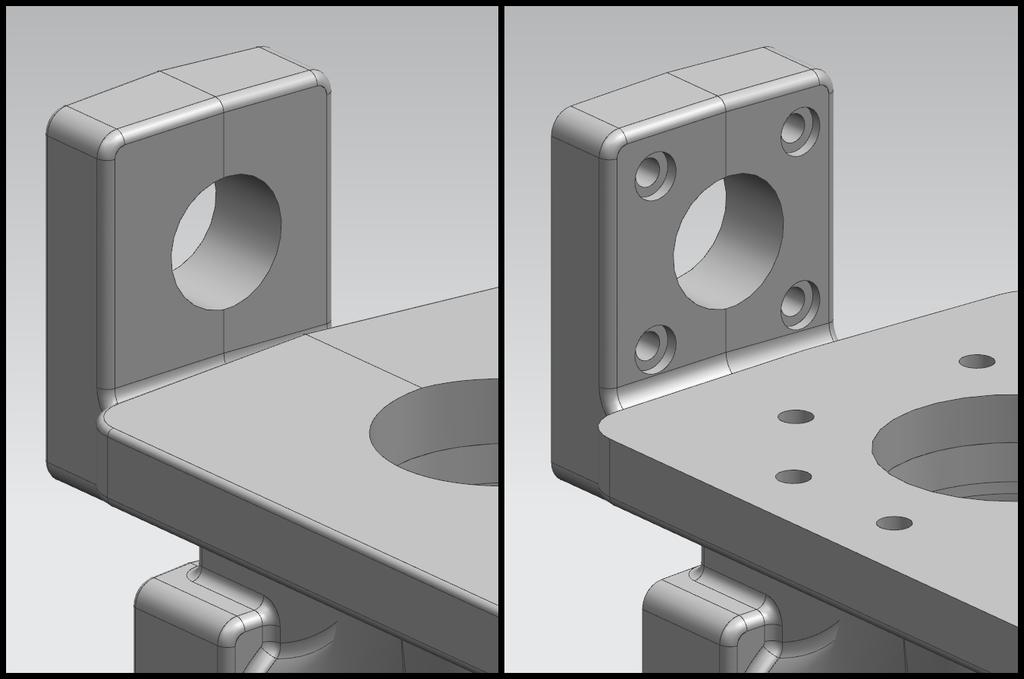 3.5.4 Wave Geometry Linker 43 Wave Geometry Linker är ett bra sätt att behålla 3D-modellen för ett rått gjutgods synkroniserat till 3D-modellen av det bearbetade gjutgodset.