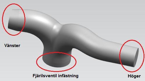 64 Figur 41. 3D-modell av kärnan för AWG-kanalerna. Vidareutvecklingen hör inte till detta examensarbete.