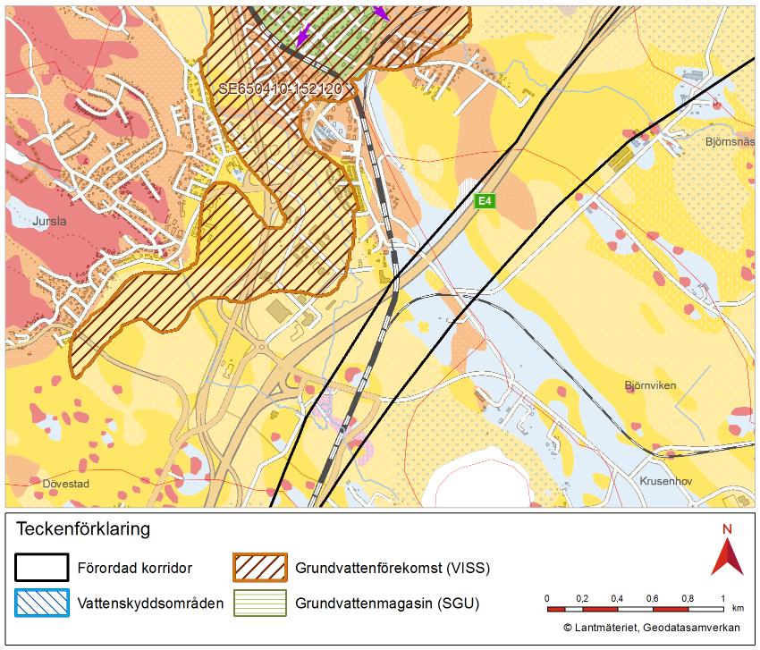 Grundvattenförekomsten är belägen precis söder om Åby som ligger ca 8 km norr om Norrköping, se Figur 14.