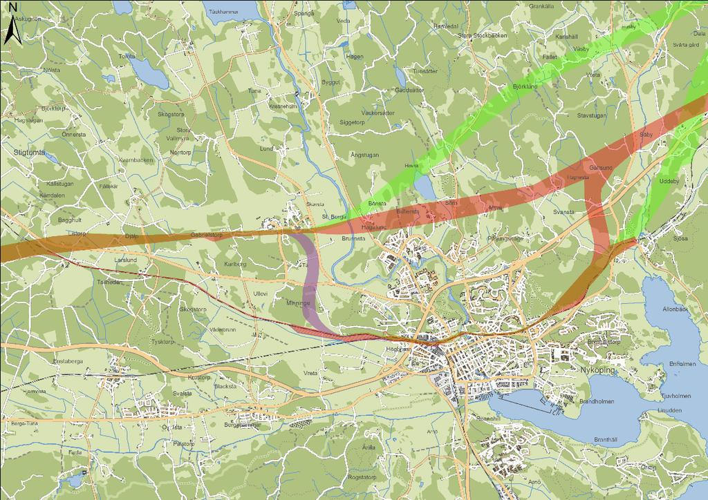 2. Syfte Järnvägsutredningen från 2010 (JU 2010) syftade till att avgöra vilken korridor eller korridorkombination som bäst svarar mot projektets ändamål och mål, med minsta negativa konsekvenser för