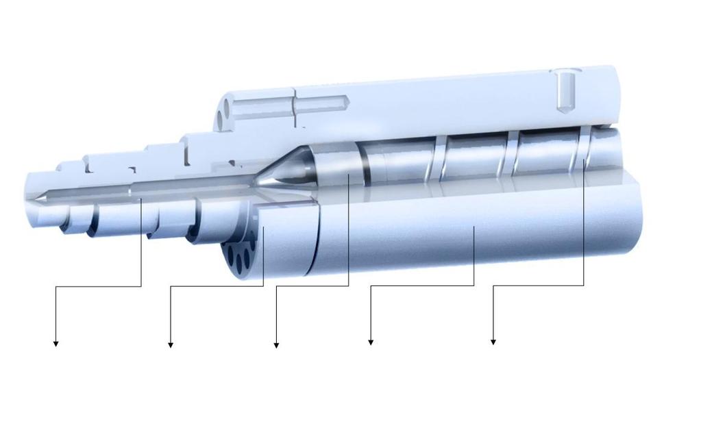 Material-Kombinationer GF % Adapter/Nos Cylinder Huvud RSP Cylinder Skruv <30 D2