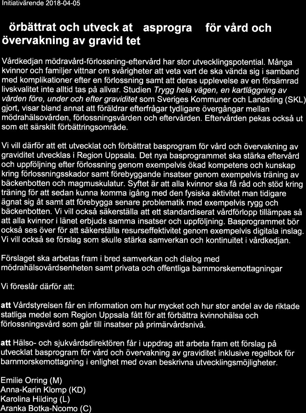graviditet - svar på initiativärende : 39 Bilagor VS